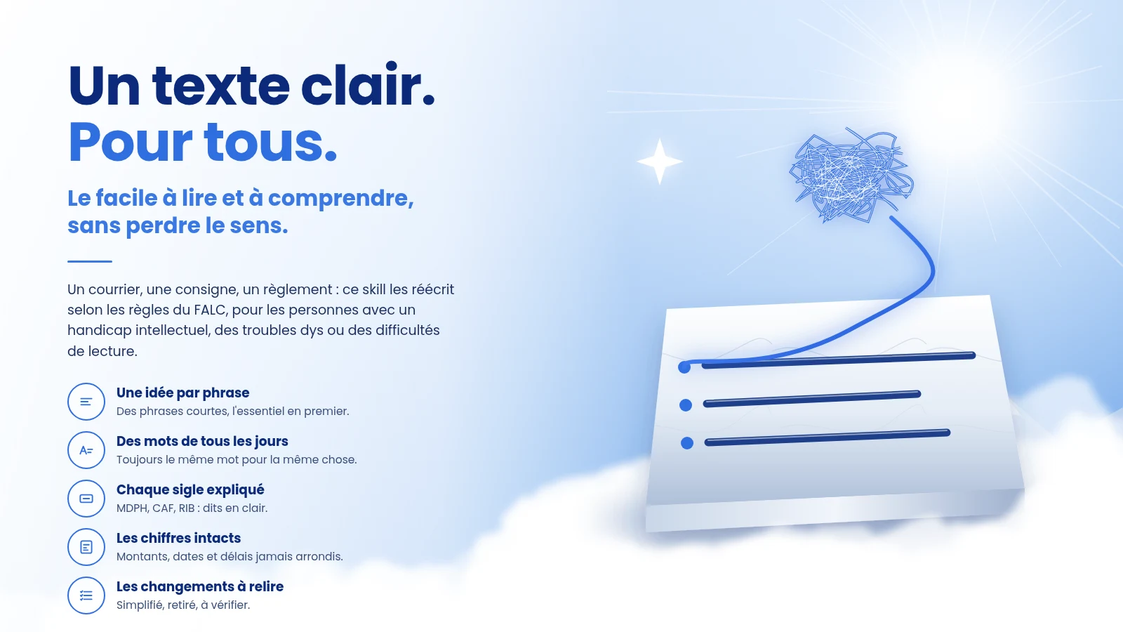 Aperçu : Facile à lire et à comprendre
