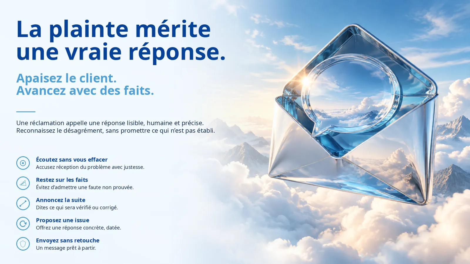 Aperçu : Répondre à une réclamation