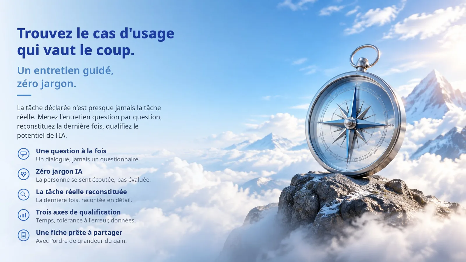 Aperçu : Découverte de cas d'usage IA